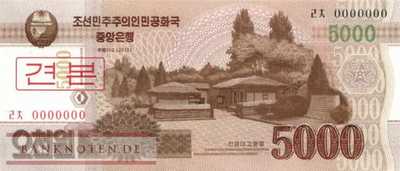 Korea North - 5.000  Won - SPECIMEN (#067-2S_UNC)