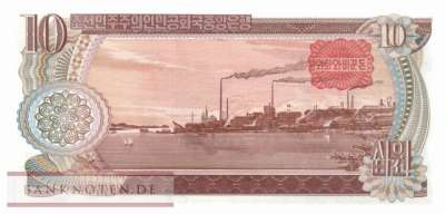 Nordkorea - 10  Won - 90 Jahre Suns Day (#CS08Cc-3_UNC)