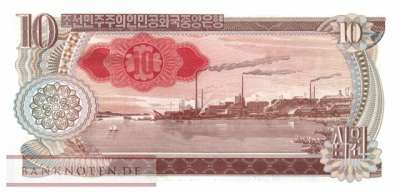 Korea North - 10  Won - 90 years Suns Day (#CS08Cd_UNC)