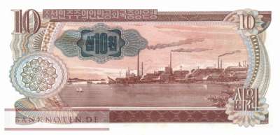 Nordkorea - 10  Won - 90 Jahre Suns Day (#CS08Ce-3_UNC)