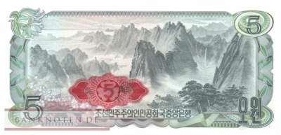 Korea North - 5  Won - 60 years Kim Jong Il (#CS08Fd-1_AU)