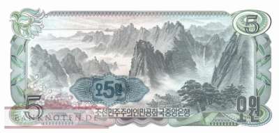 Nordkorea - 5  Won - 60 Jahre Kim Jong Il (#CS08Fe-2_UNC)