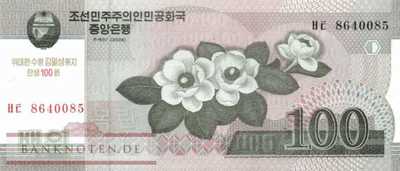Korea North - 100  Won - years Kim Il Sung (#CS12-2_UNC)