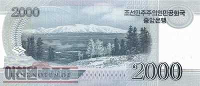 Korea North - 2.000  Won - years Kim Il Sung (#CS16-1_UNC)