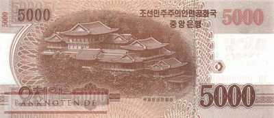 Nordkorea - 5.000  Won - 000-Nummern (#CS20_UNC)
