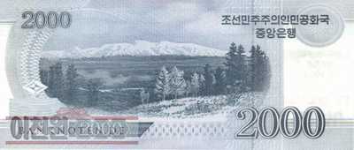 Korea North - 2.000  Won - 70 years North Korea (#CS22_UNC)