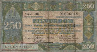 Niederlande - 2 1/2  Gulden (#018_F)