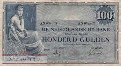 Netherlands - 100  Gulden (#039b-24_F)