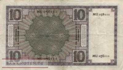 Netherlands - 10  Gulden (#043b-27_VF)