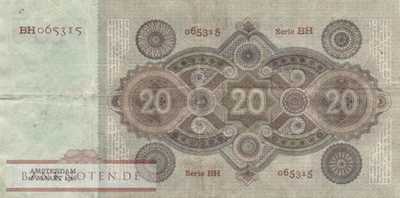 Netherlands - 20  Gulden (#044-26_VF)