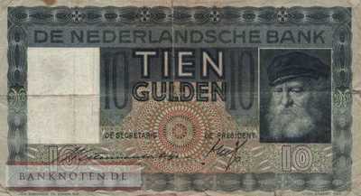 Niederlande - 10  Gulden (#049-39_VG)