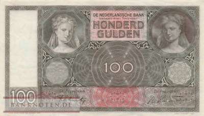 Netherlands - 100  Gulden (#051c-44_AU)