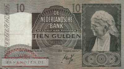 Netherlands - 10  Gulden (#053_F)