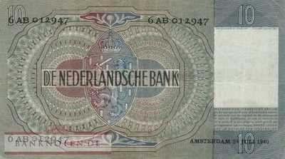 Niederlande - 10  Gulden (#056a-40_F)