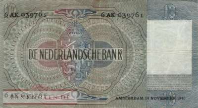 Netherlands - 10  Gulden (#056a-40_VF)