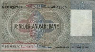 Niederlande - 10  Gulden (#056a-40_VF)