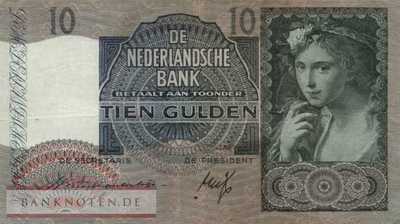 Niederlande - 10  Gulden (#056a-40_F)
