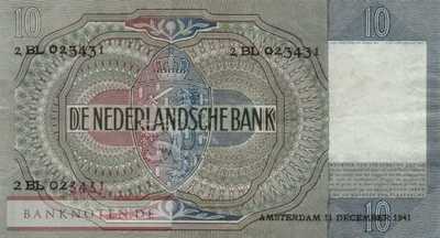 Niederlande - 10  Gulden (#056b-41_F)