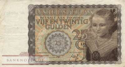 Niederlande - 25  Gulden (#057_VF)
