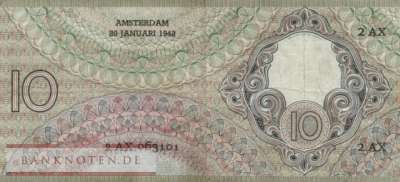 Niederlande - 10  Gulden (#059-43_VF)