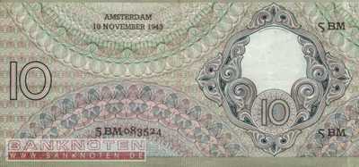 Niederlande - 10  Gulden (#059-43_XF)