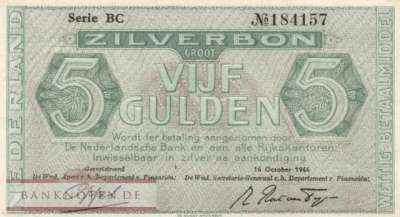 Niederlande - 5  Gulden (#063-1_XF)