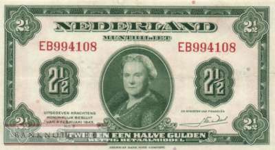 Niederlande - 2 1/2  Gulden (#065a_VF)