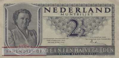 Niederlande - 2 1/2  Gulden (#073_XF)