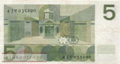 Netherlands - 5  Gulden (#090a_VF)