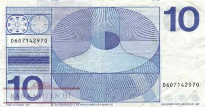 Niederlande - 10  Gulden (#091b_VF)
