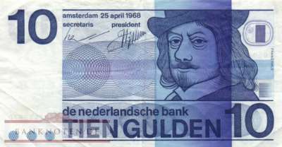 Niederlande - 10  Gulden (#091b_VF)