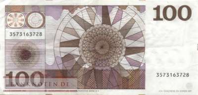 Niederlande - 100  Gulden (#093a_VF)