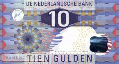 Niederlande - 10  Gulden (#099_UNC)