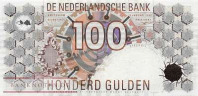 Niederlande - 100  Gulden (#101_UNC)