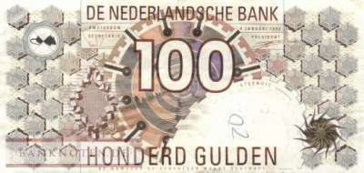 Niederlande - 100  Gulden (#101_F)