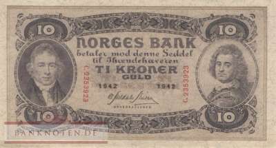 Norway - 10  Kroner (#008c-42_AU)