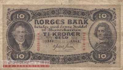 Norwegen - 10  Kroner (#008c-42_F)