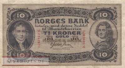Norwegen - 10  Kroner (#008c-43_VF)