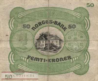 Norwegen - 50  Kroner (#009d-42_F)