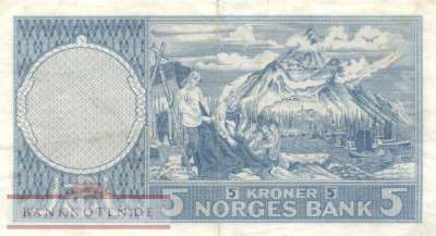 Norwegen - 5  Kroner (#030g-60_VF)
