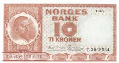 Norway - 10  Kroner (#031d-69_UNC)