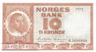 Norwegen - 10  Kroner (#031f-73_UNC)