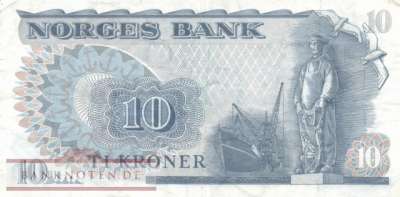 Norway - 10  Kroner (#036c-79_VF)