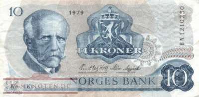 Norway - 10  Kroner (#036c-79_VF)