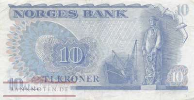 Norwegen - 10  Kroner (#036c-82_VF)
