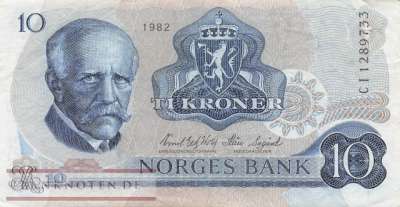Norwegen - 10  Kroner (#036c-82_VF)