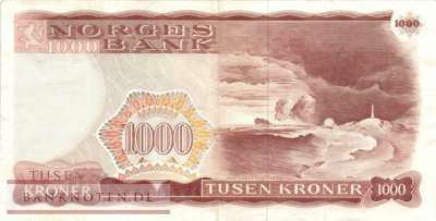 Norwegen - 1.000  Kroner (#040b-80_VF)