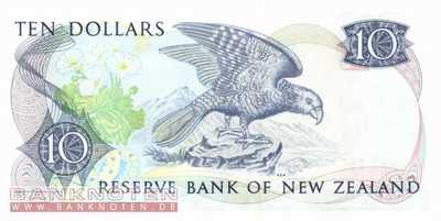 New Zealand - 10  Dollars (#172b_UNC)