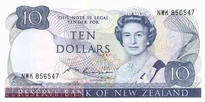 Neuseeland - 10  Dollars (#172b_UNC)
