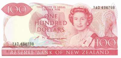 Neuseeland - 100  Dollars (#175b_XF)